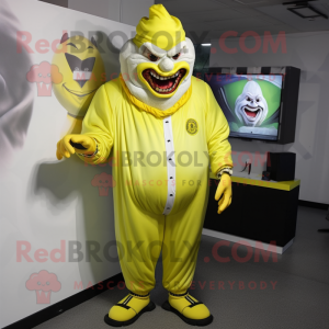 Citrongul Evil Clown maskot...