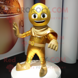 Gullarmbånd maskot kostyme...