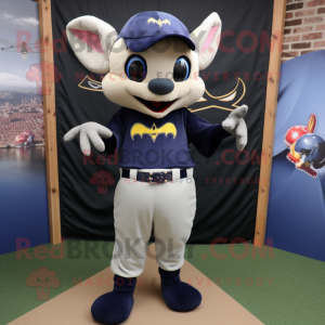 Navy Bat mascotte kostuum...