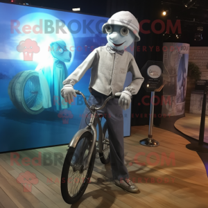 Silver Unicyclist maskot...