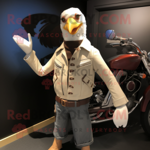 Tan Gull mascotte kostuum...
