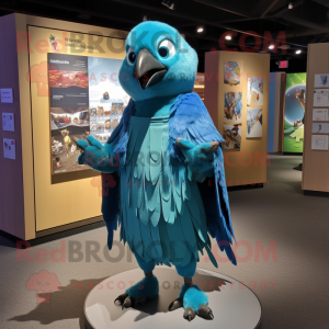 Turquoise Blue Jay mascotte...