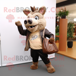 Tan Wild Boar mascotte...