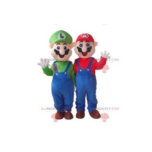 Maskottchen Mario und Luigi berühmte Videospielfiguren -