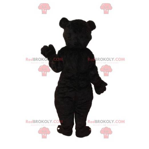Bruine beer mascotte met een grote rode snuit - Redbrokoly.com