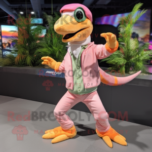 Peach Coelophysis maskot...