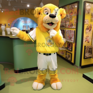 Yellow Lion mascotte...