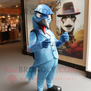 Blue Woodpecker mascotte...
