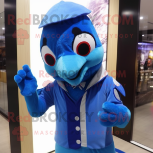 Blue Woodpecker mascotte...