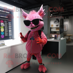 Pink Chupacabra maskot...