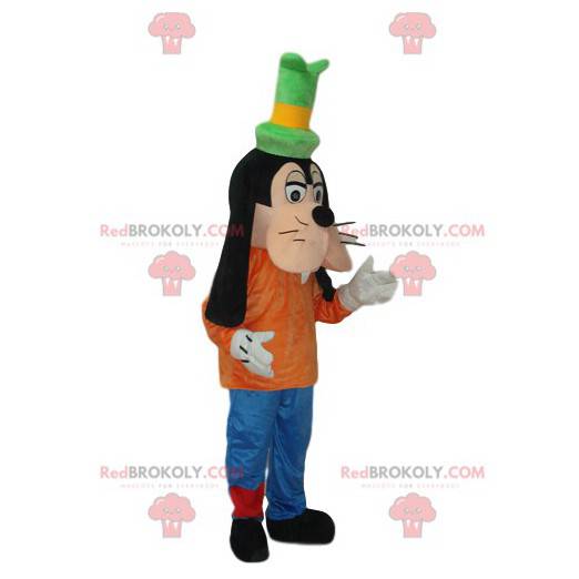 Mascota de Goofy con su sombrero de copa verde. - Redbrokoly.com