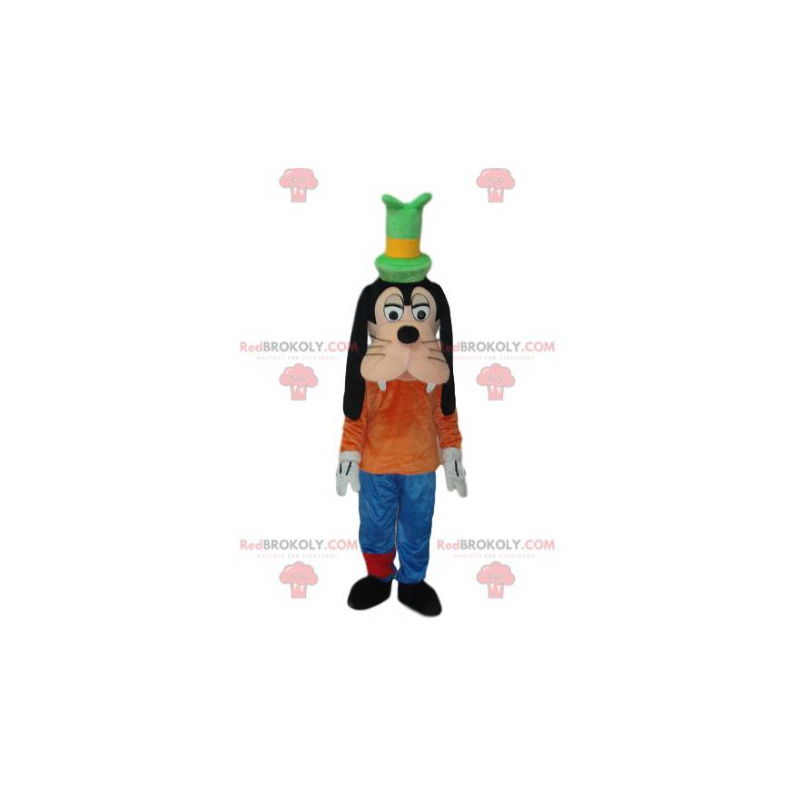 Goofy mascotte met zijn groene hoge hoed. - Redbrokoly.com