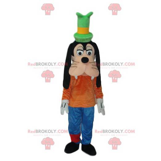 Goofy mascotte met zijn groene hoge hoed. - Redbrokoly.com