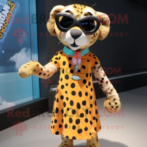  Cheetah maskot kostume...