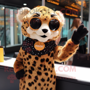  Cheetah maskot kostume...