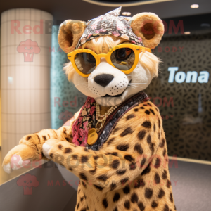  Cheetah maskot kostume...