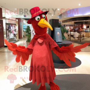 Rood Archaeopteryx mascotte...