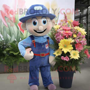 Navy Bouquet Of Flowers...