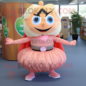 Peach Superhero mascotte...