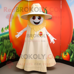 Cream Tomato maskot kostume...