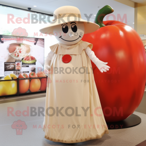 Cream Tomato maskot kostym...