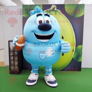 Sky Blue Melon maskot...