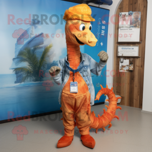 Rust Sea Horse mascotte...