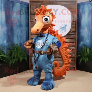 Rust Sea Horse mascotte...