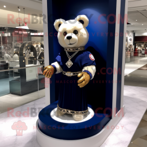 Navy teddybeer mascotte...