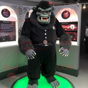 Black Ogre mascotte kostuum...