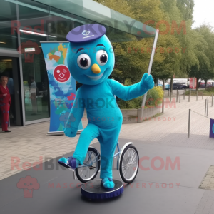 Turkis Unicyclist maskot...