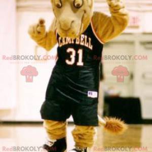 Brown dromedary camel mascot in sportswear - Redbrokoly.com