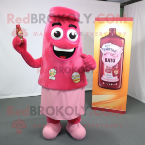 Postava maskota Pink Bottle...