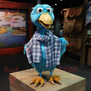 Cyan Dodo Bird mascotte...