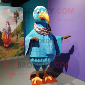 Cyan Dodo Bird mascotte...