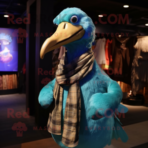 Cyan Dodo Bird mascotte...