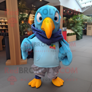 Sky Blue Toucan maskot...