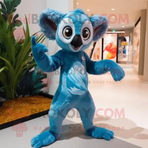 Błękitny Lemur w kostiumie...