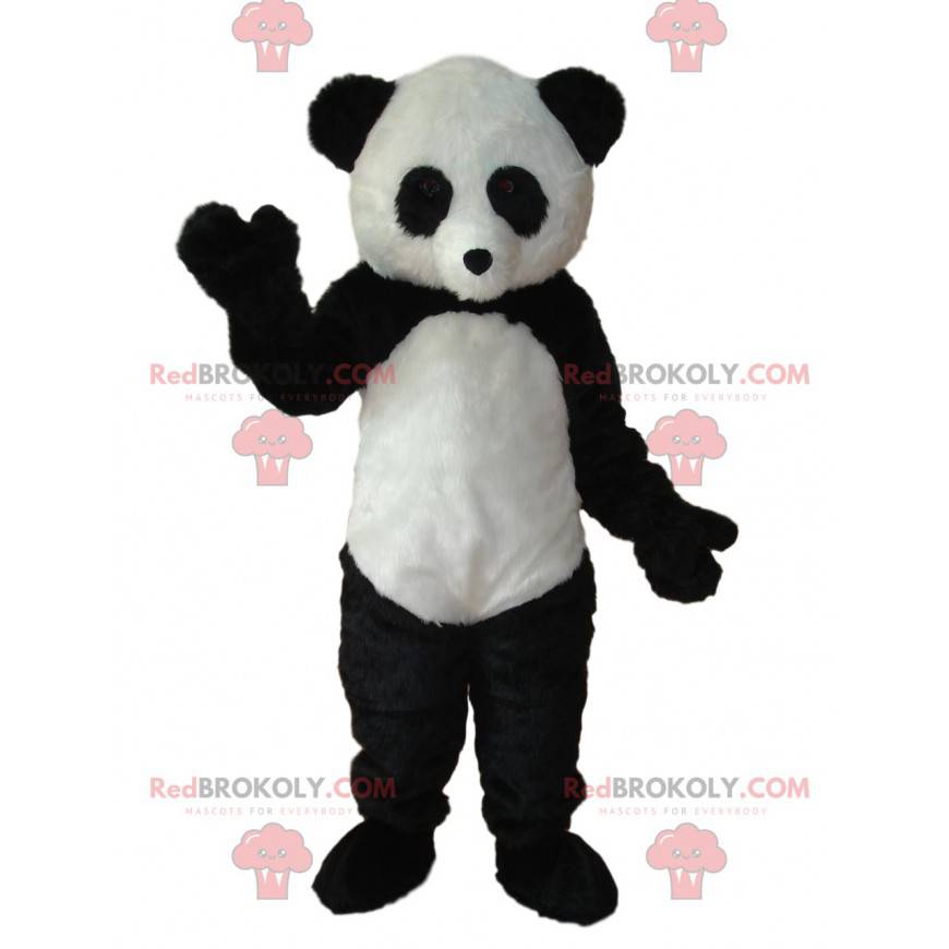 Svart og hvit panda maskot. Panda kostyme - Redbrokoly.com