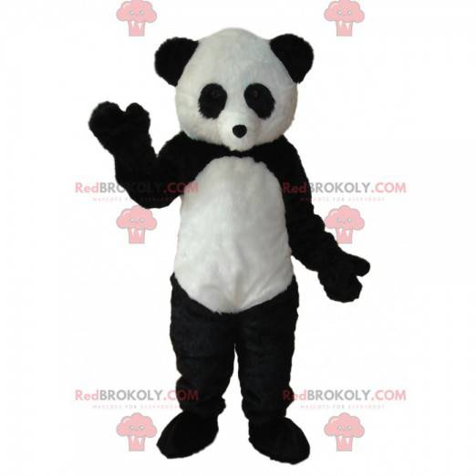 Sort og hvid panda maskot. Panda kostume - Redbrokoly.com