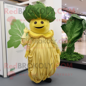 Gold Cabbage Leaf maskot...