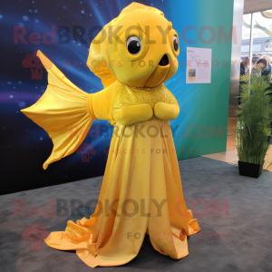 Gouden Betta Fish mascotte...