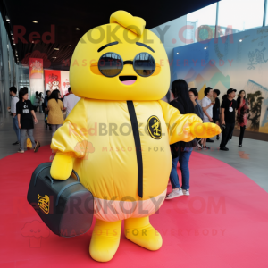 Gul Dim Sum maskot kostume...