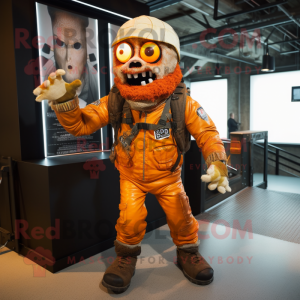 Orange Zombie mascotte...