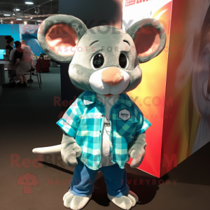 Turquoise Mouse mascotte...