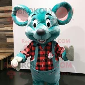 Turquoise Mouse mascotte...