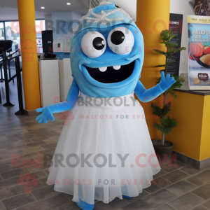 Blå Ceviche maskot kostume...