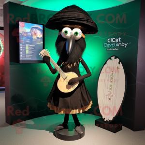 Black Celtic Harp mascotte...