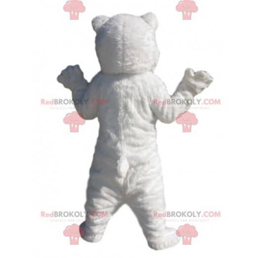 Mascotte d'ours blanc.Costume d'ours blanc - Redbrokoly.com
