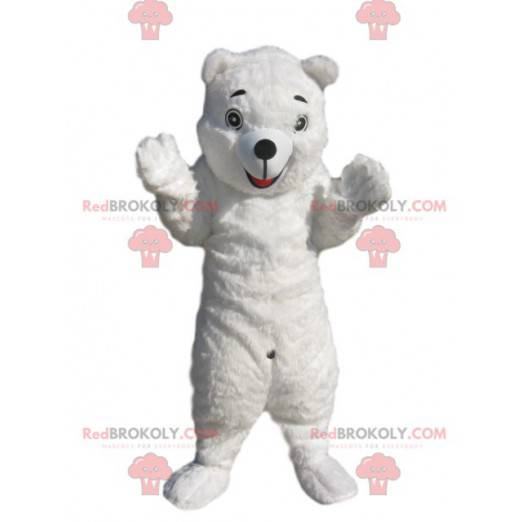 Mascotte d'ours blanc.Costume d'ours blanc - Redbrokoly.com